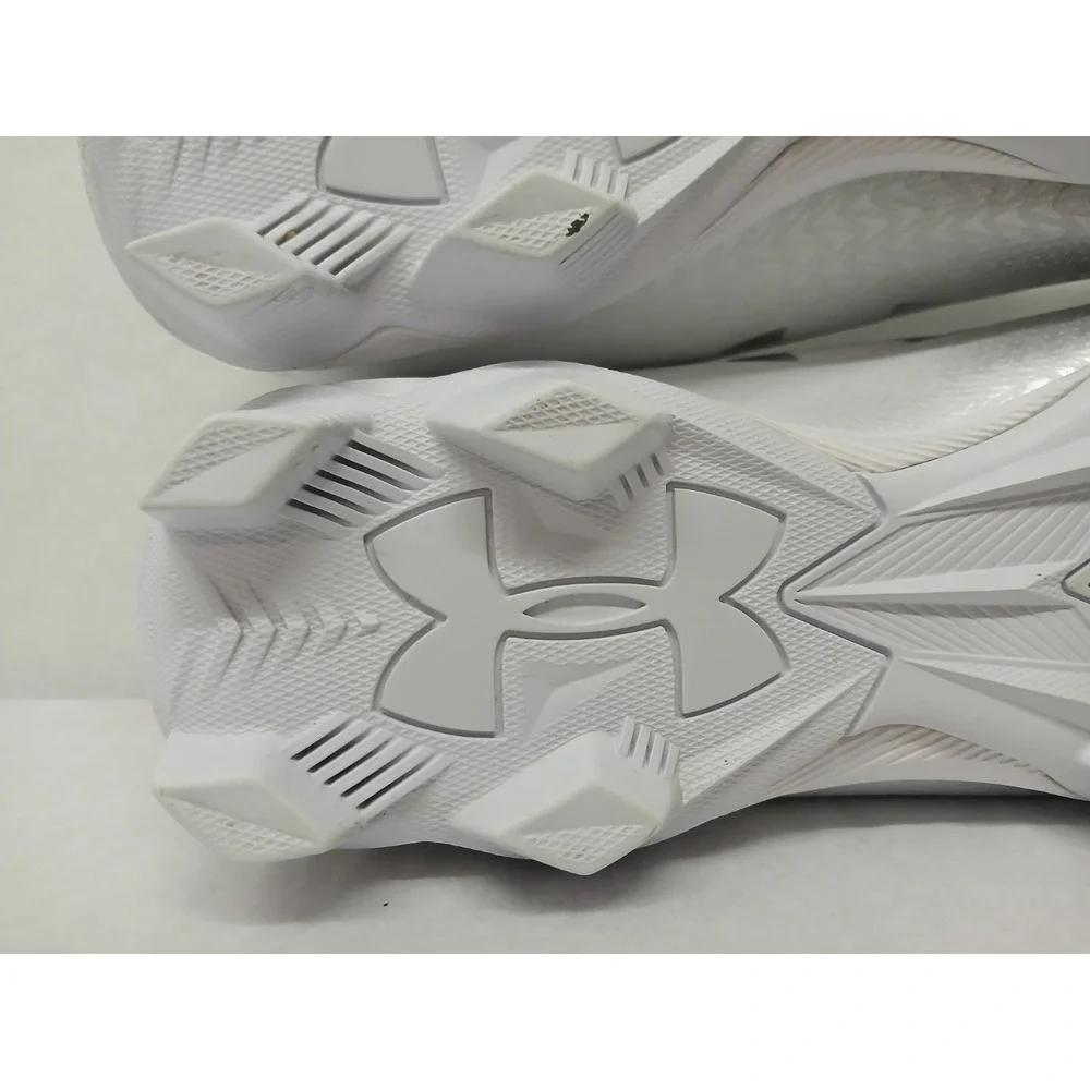 Under Armour Mens Spotlight Fran RM 4.0 Football Cleat 3027293-100 White Sz 10.5